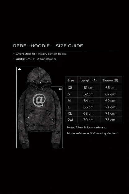 "REBEL" HOODIE